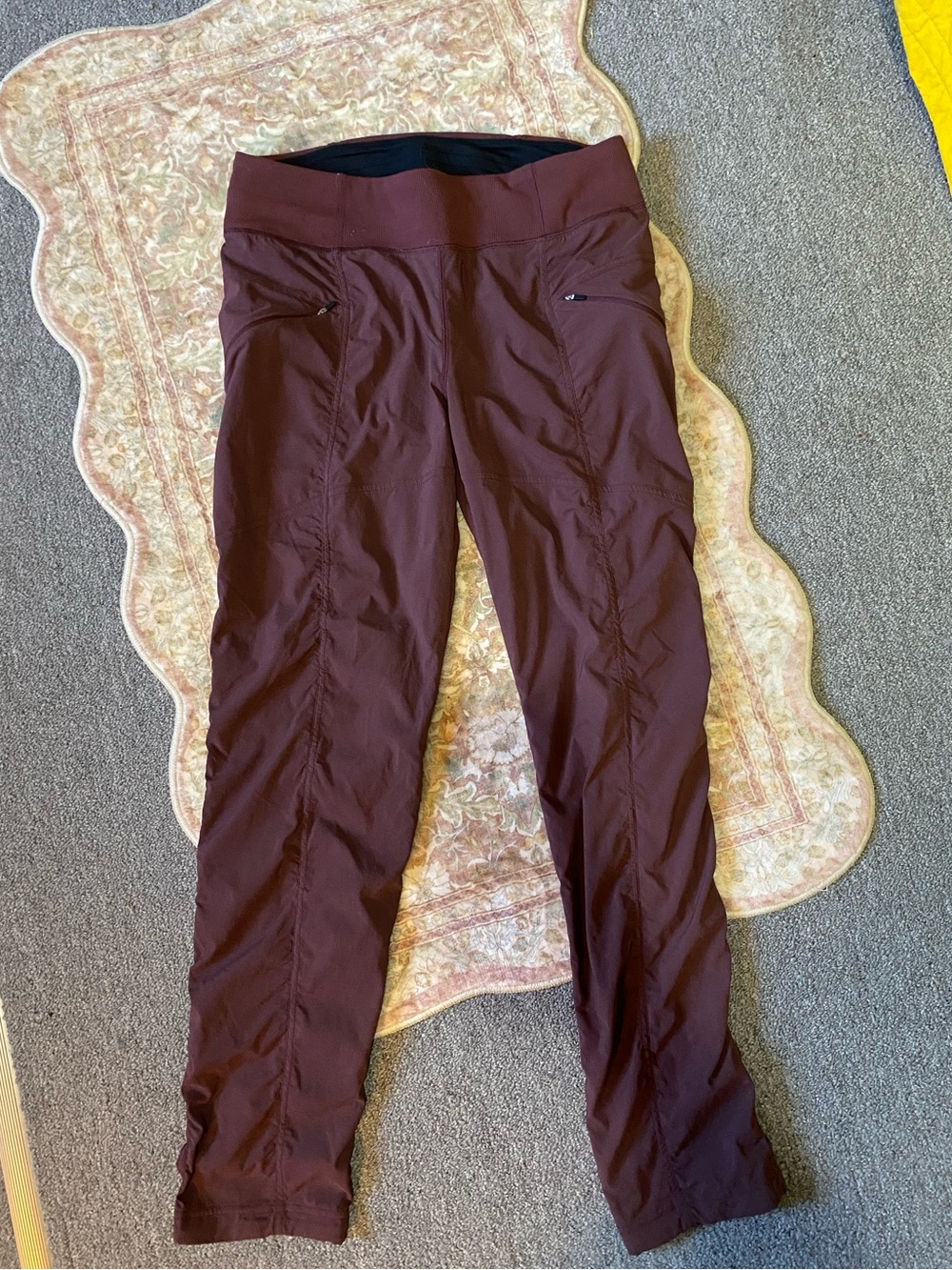 Burgundy Active Stretch Pants